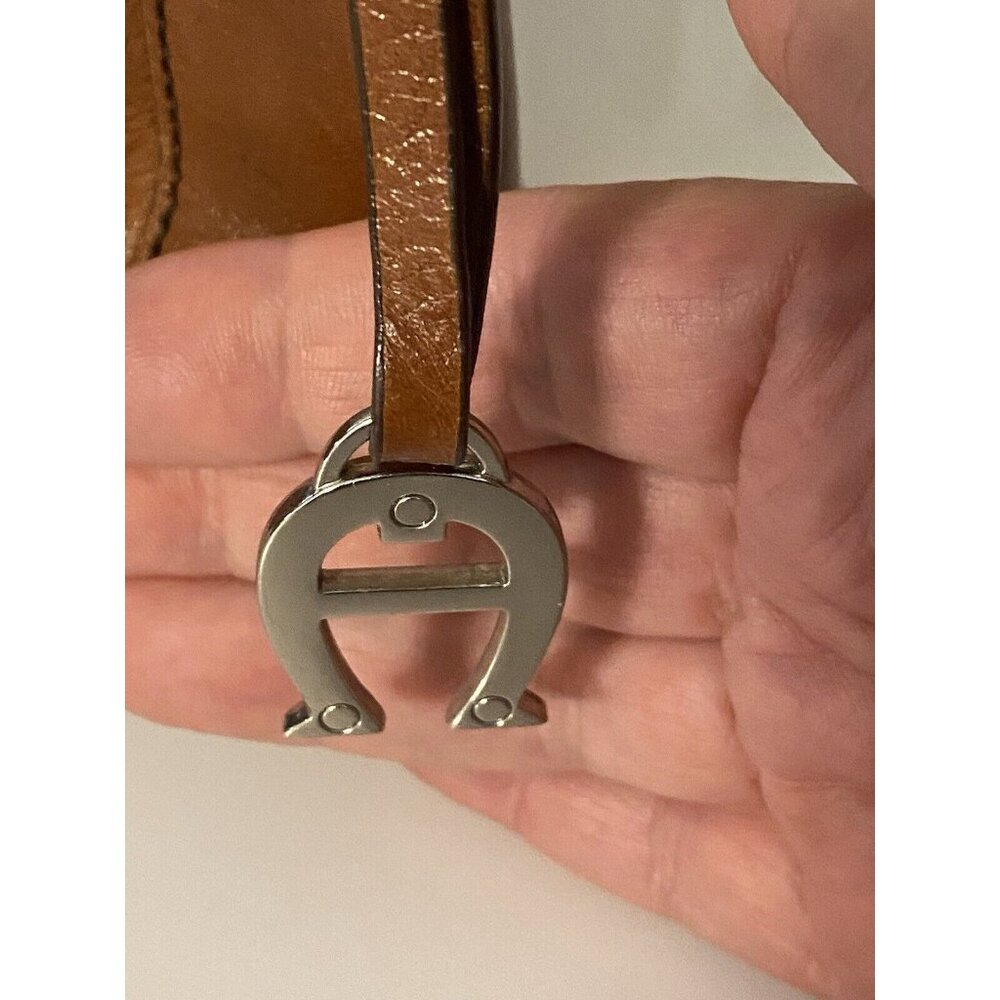 Vintage Etienne Aigner Leather Crossbody Shoulder Bag Purse Brown Boho Organizer - Picture 5 of 16